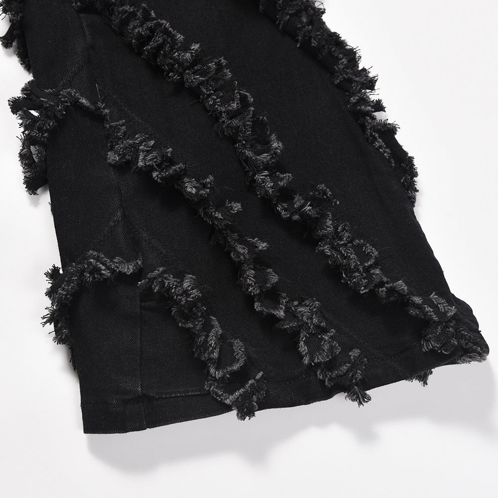 Denim Black Stripped