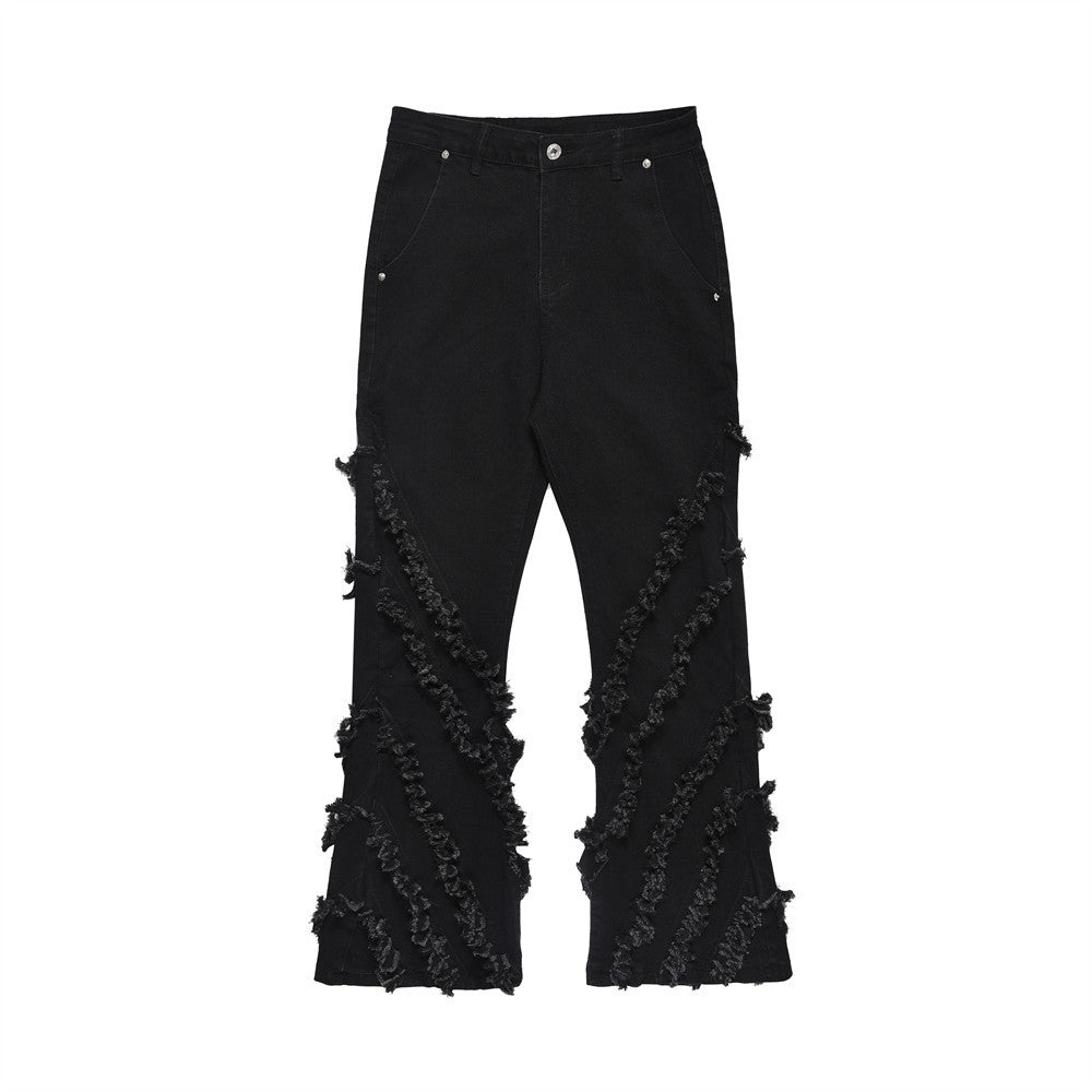 Denim Black Stripped