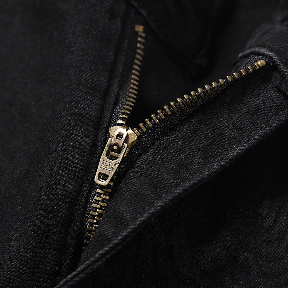 Denim Black Stripped