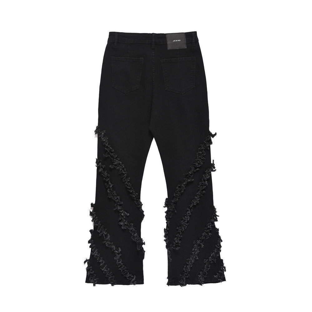 Denim Black Stripped