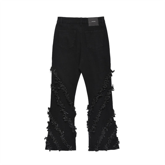 Denim Black Stripped