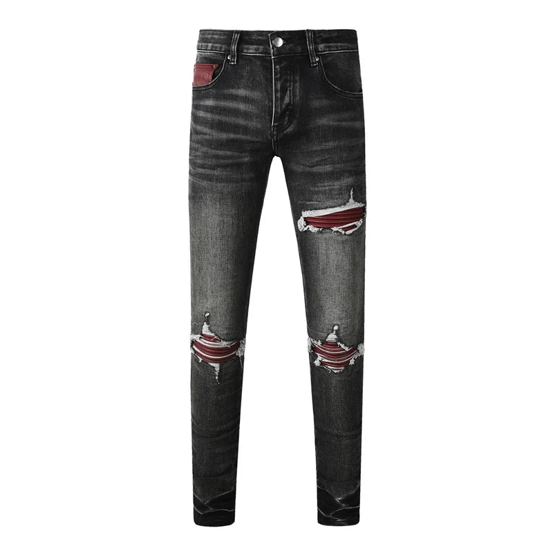 Jeans Red Snake