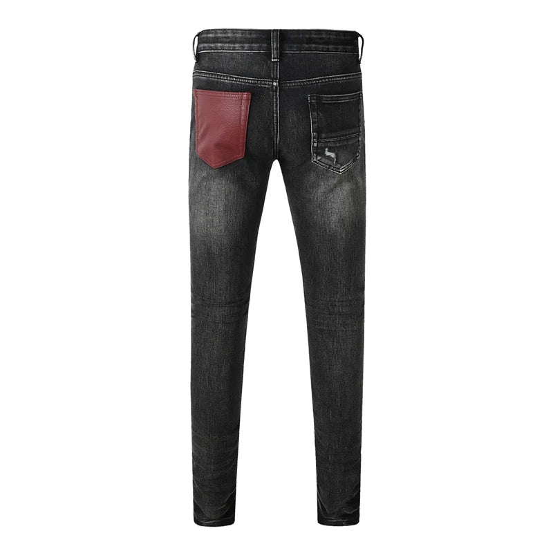 Jeans Red Snake