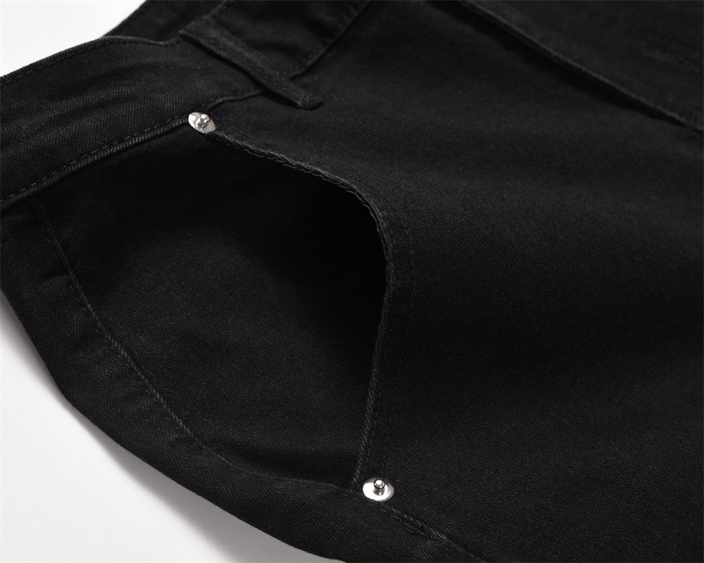 Denim Black Stripped