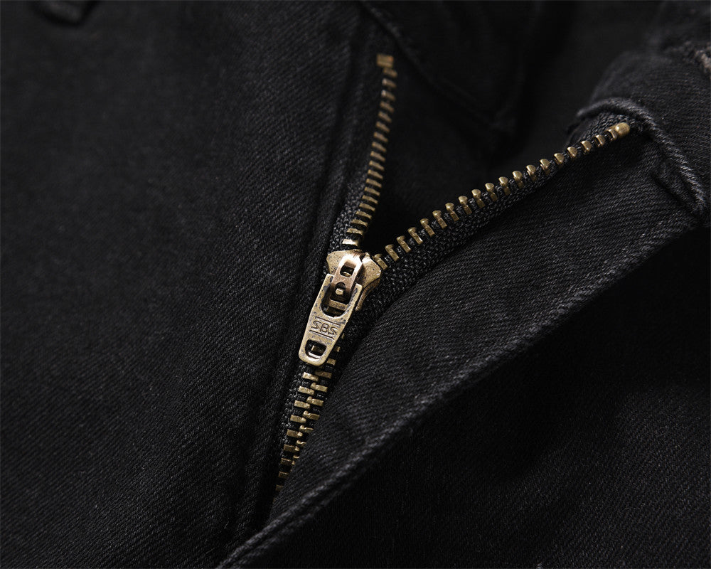 Denim Black Stripped