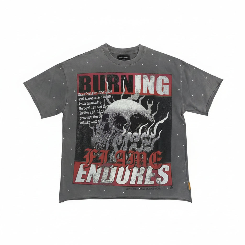 T-Shirt Fire Gray